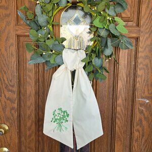 St. Patrick's Day Wreath Sash--$25--New